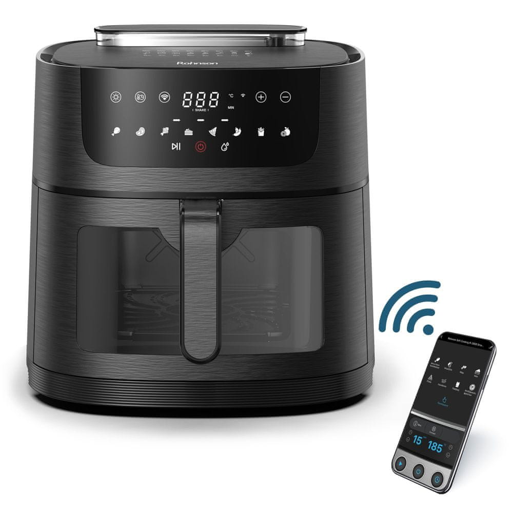 Rohnson teplovzdušná fritéza R-2858 SmartChef XL 2 Wi-Fi - 8 l