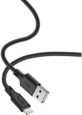 Yenkee kábel YCU 615 BK SILIC USB-A - Lightning, MFi, 1.5m, čierna