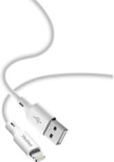 Yenkee kábel YCU 615 WH SILIC USB-A - Lightning, MFi, 1.5m, biela