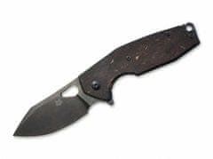 Fox Knives  FX-527 CF YARU vreckový nôž 7 cm, Stonewash, uhlíkové vlákno, titán 