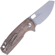 Fox Knives FX-608 MC BABY CORE malý vreckový nôž 6 cm, Stonewash, prírodná micarta