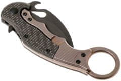 Fox Knives FX-599TiC FOX KARAMBIT FRAME LOCK WITH CARBON FIBER HANDLE CERAKOTE BLADE