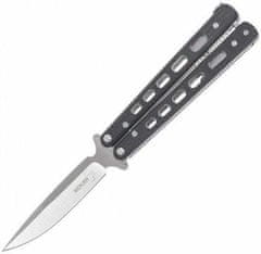 Böker Plus 06EX002 BALISONG SMALL malý motýlikový nôž 8,2 cm, čierna, titán, G10