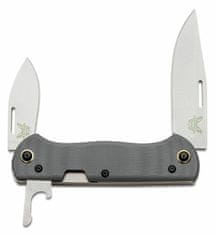 Benchmade 317 WEEKENDER vreckový nôž s dvoma čepeľami, šedá, G10