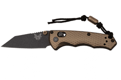 Benchmade 290BK-1 Full Immunity Burnt Bronze vreckový nôž 6,3 cm, bronzová, hliník