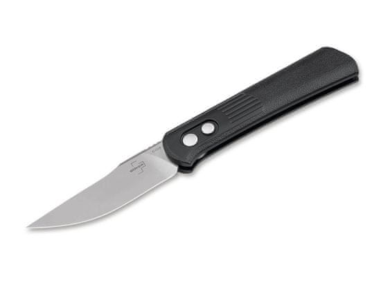 Böker Plus 01BO345 ALLUVIAL automatický vreckový nôž 8 cm, čierna, hliník, spona