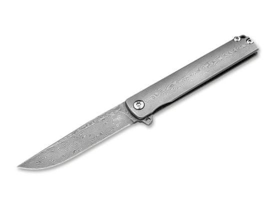 Böker Plus 01BO358DAM Gemma Damascus vreckový nôž 6,4 cm, damašek, spona