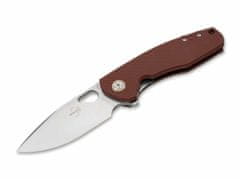 Böker Plus 01BO385 Little Friend vreckový nôž 7,8 cm, červená, G10, spona