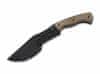 02BO073 Tracker outdoorový nôž 18,3 cm, čierna, hnedá, Micarta, puzdro Kydex