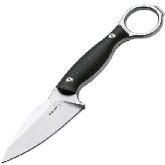 Böker Plus 02BO176 ACCOMPLICE D2 nôž na krk 8,2 cm, čierna, G10, puzdro Kydex