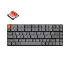 Keychron K3 Max QMK/VIA Bezdrôtová Mechanická Klávesnica, biela LED, Gateron Red, K3M-A1