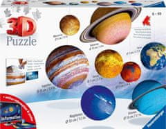 Ravensburger Puzzleball sada Slnečná sústava 522 dielikov