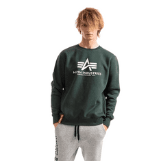 Alpha Industries  Pánska Mikina Basic Sweater Zelená M