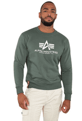 Alpha Industries  Pánska Mikina Basic Sweater Zelená M