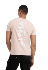 Alpha Industries  Pánske Tričko s krátkym rukávom Backprint T Ružová M