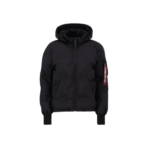 Alpha Industries Zimná bunda Hooded Logo Puffer Wmn