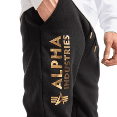 Alpha Industries  Pánske Tepláky Basic Jogger AI Čierna/Biela S