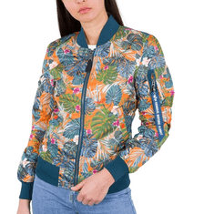 Alpha Industries  MA-1 VF Flowerprint Wmn Dámska bunda prechodná Modrá L