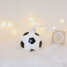 Decor By Glassor Vianočná ozdoba futbalová lopta