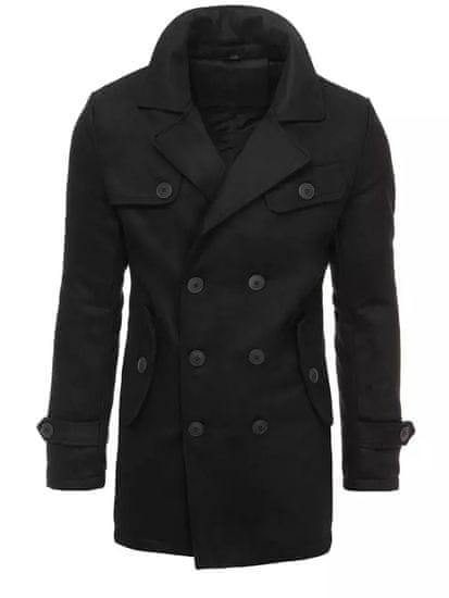 Dstreet Pánsky dvojradový kabát Mpyana čierna