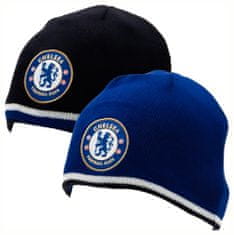 FAN SHOP SLOVAKIA Zimná čiapka Chelsea FC, modrá a čierna, obojstranná