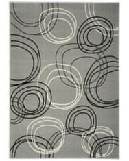 Kusový koberec Kruhy grey 160x230