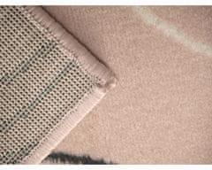 Kusový koberec Kruhy powder pink 160x230