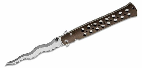 Cold Steel 26SXK6S 6" Ti-Lite Serrated vreckový nôž 15,2 cm, hnedá, Zy-Ex