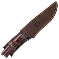 Muela HUNTER-17R lovecký nôž 17,3 cm, drevo Pakka, oceľ, kožené puzdro