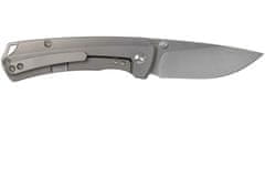 Kizer Ki3490 T1 Gray Titanium vreckový nôž 8,3 cm, Stonewash, šedá, titán 