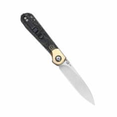 Kizer Ki3587A1 PPY vreckový nôž 8,3 cm, mosadz a Raffir (kompozit)