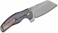 Kizer Ki4488A2 C01C Sheepdog Blue Titanium vreckový nôž 8,4 cm, Stonewash, modrá, titán