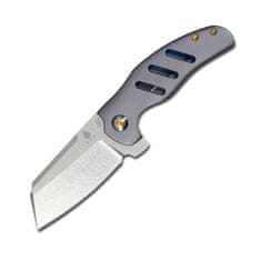 Kizer Ki4488A2 C01C Sheepdog Blue Titanium vreckový nôž 8,4 cm, Stonewash, modrá, titán