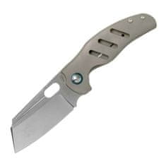 Kizer Ki4488A4 C01C Gray Titanium vreckový nôž 8,3 cm, Stonewash, šedá, titán