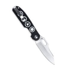 Kizer Ki4562A3Cormorant Black/White Shapes Pattern vreckový nôž 8,2 cm, čierno-biela, G10, tvary