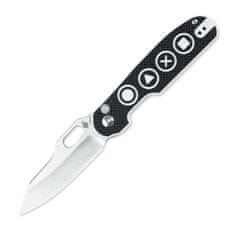 Kizer Ki4562A3Cormorant Black/White Shapes Pattern vreckový nôž 8,2 cm, čierno-biela, G10, tvary