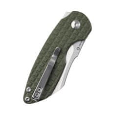 Kizer V2569C1 OCTOBER Mini Green vreckový nôž 6,5 cm, Stonewash, zelená, G10