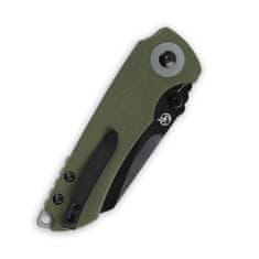 Kizer V3508A3 Critical Mini Green vreckový nôž 7,6 cm, čierna, zelená, G10