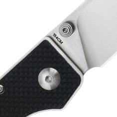 Kizer V3605C2 Original Black/White vreckový nôž 7,6 cm, čiernobiela, G10