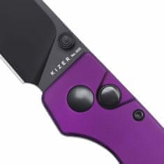 Kizer V3605C4 Original Purple vreckový nôž 7,6 cm, čierna, fialová, hliník 