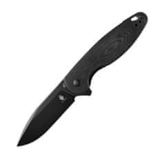 Kizer V3613C1 Cozy Black vreckový nôž 8,4 cm, celočierna, G10