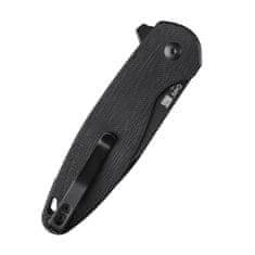 Kizer V3613C1 Cozy Black vreckový nôž 8,4 cm, celočierna, G10