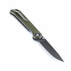 Kizer V4458N2 Begleiter Titanium Green vreckový nôž 8,9 cm, zelená, G10