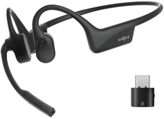 SHOKZ OpenComm2 + USB-C adaptér