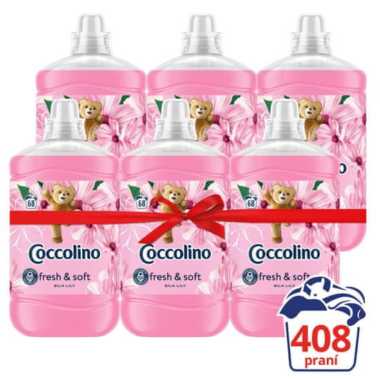 Coccolino aviváž Silk Lily 10,2 l (408 pracích dávok)