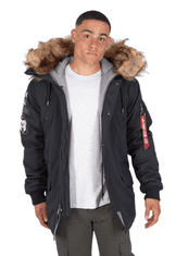 Alpha Industries  Pánska Zimná bunda Arctic Discoverer-Black Čierna M