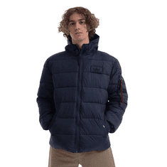 Alpha Industries  Zimná bunda Hooded Puffer Alpha Modrá 3XL