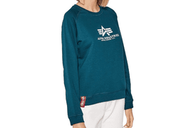 Alpha Industries  New Basic Sweater Wmn Mikina- M Modrá S