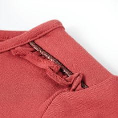 Vidaxl Detské tričko s dlhými rukávmi pálené ružové 116