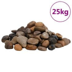 shumee Leštené kamienky 25 kg rôznofarebné 2-5 cm